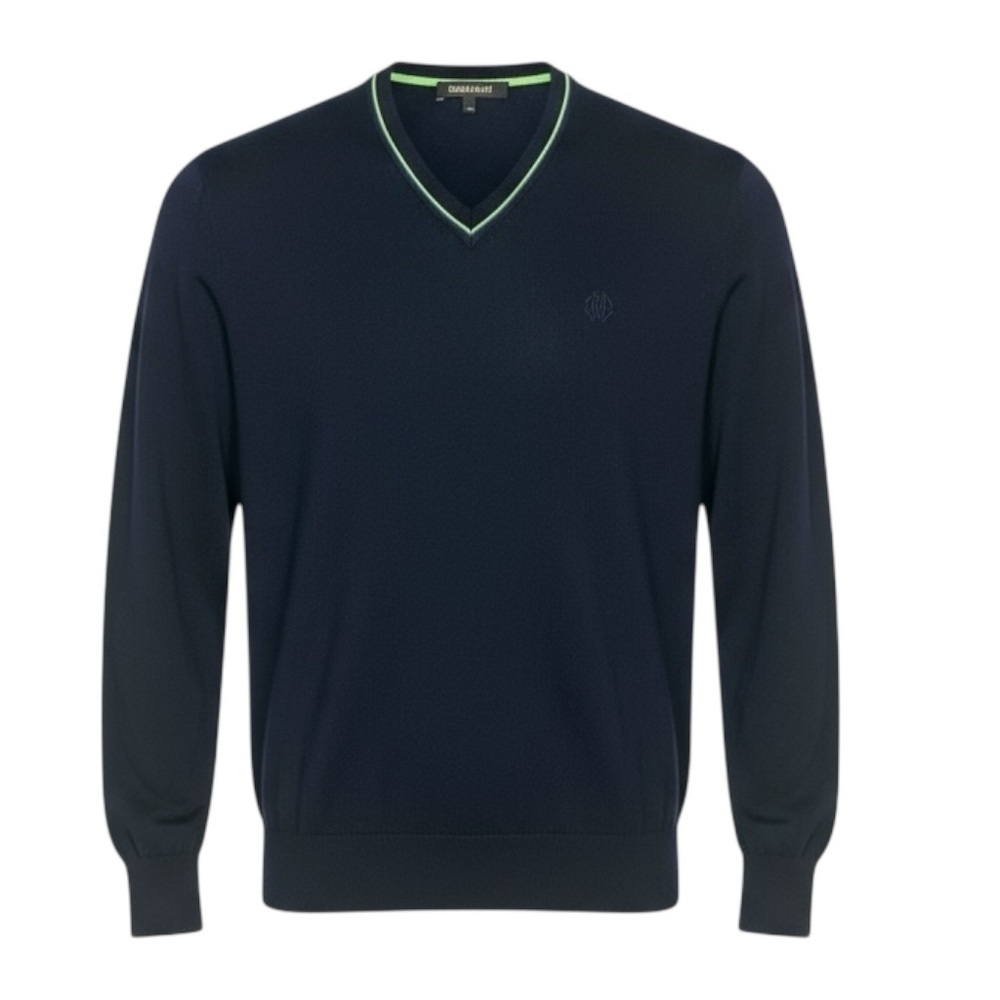 🔹 Roberto Cavalli Italy V-Neck Sweater 🐍 Luxe Black Knit 🔹‎